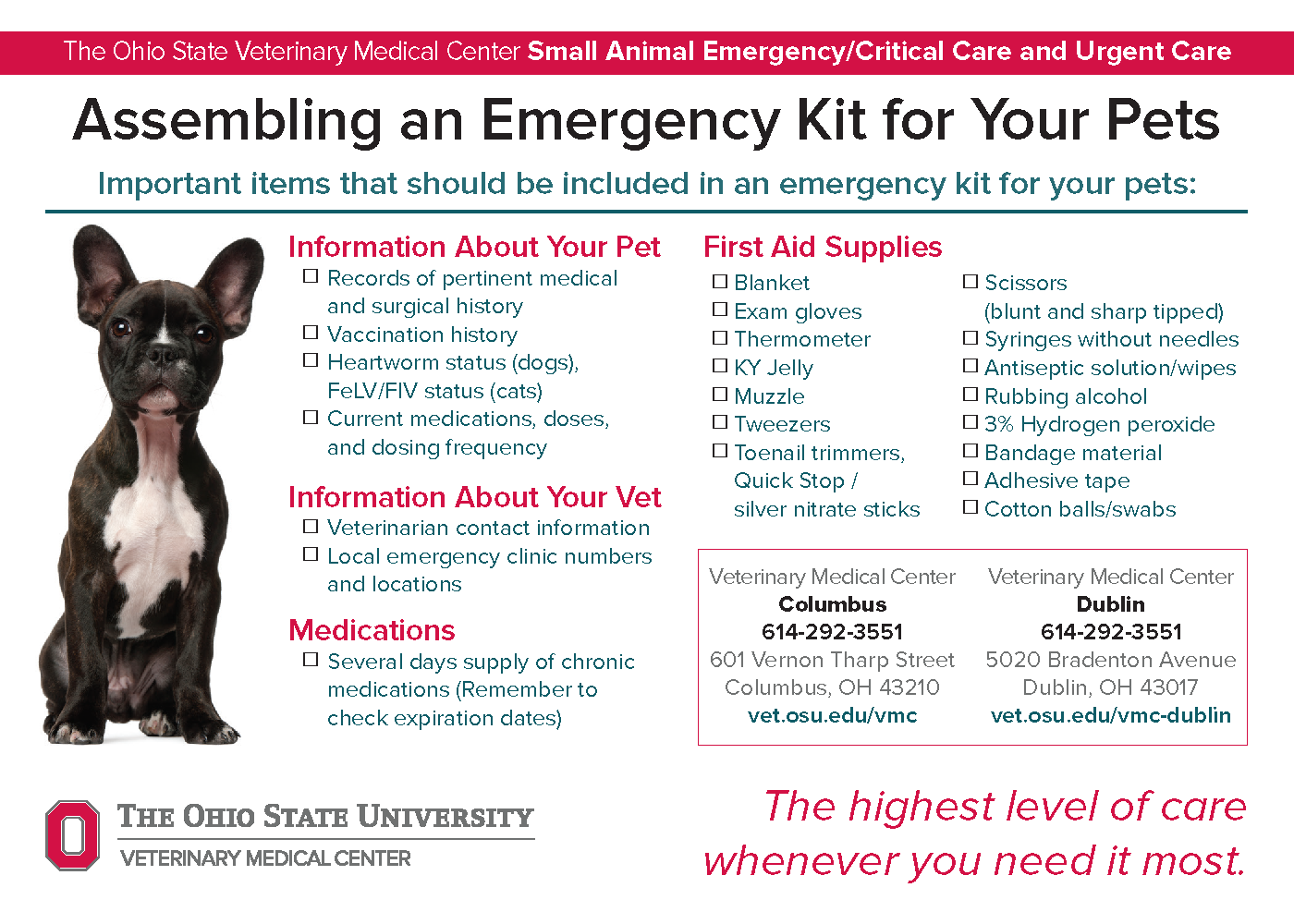Assembling an Emergency Kit for Your Pets