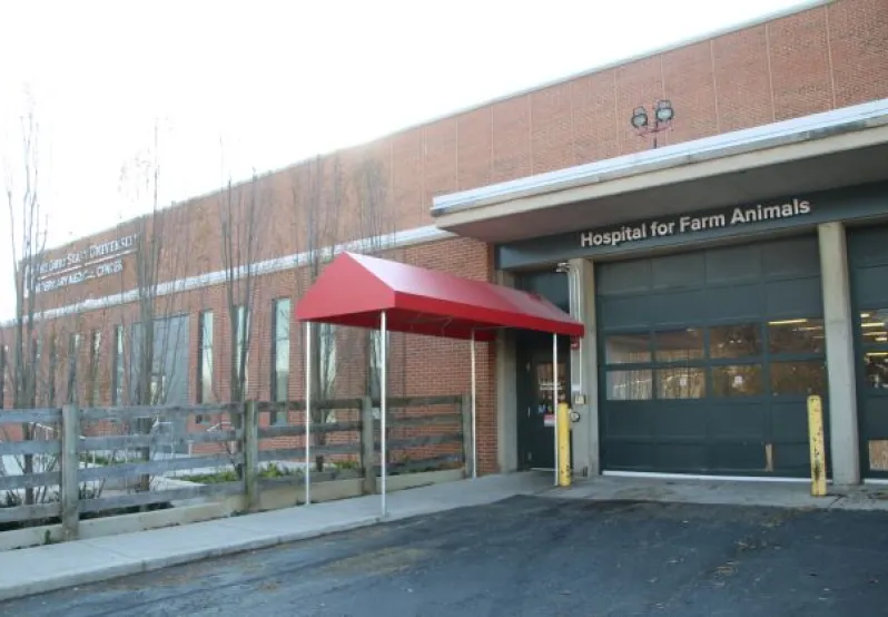 Exterior of hospital for Farm Animals